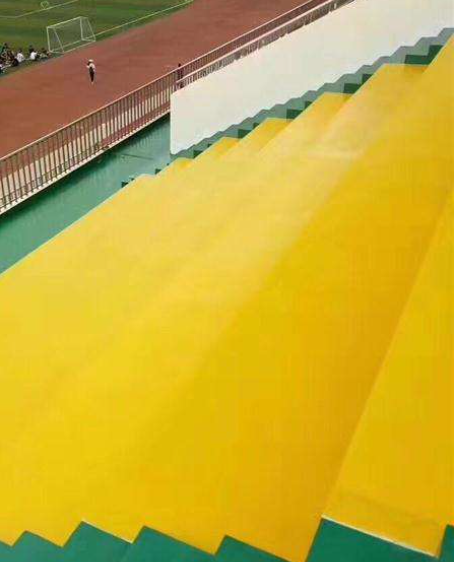 长岛球场台阶翻新修补改造